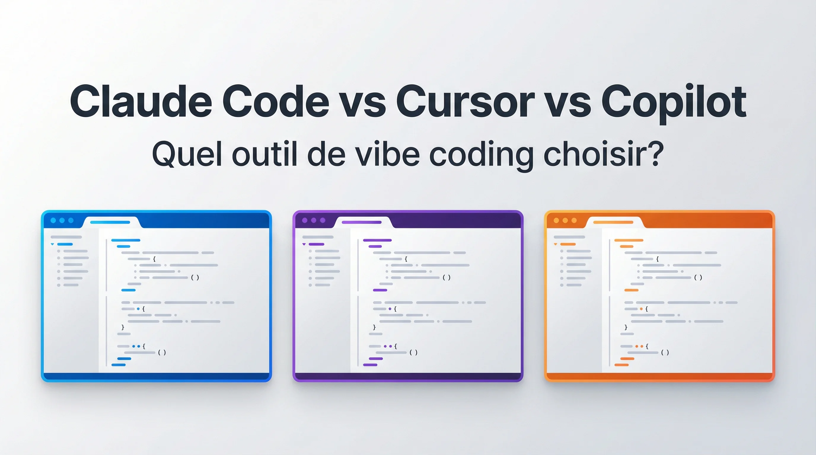 Claude Code vs Cursor vs Copilot : le vrai comparatif 2026