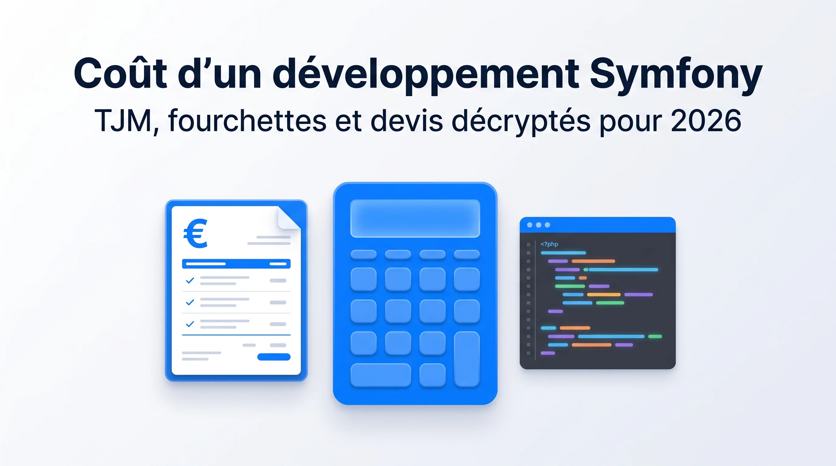 Combien coûte un développement Symfony en 2026 ? TJM, devis