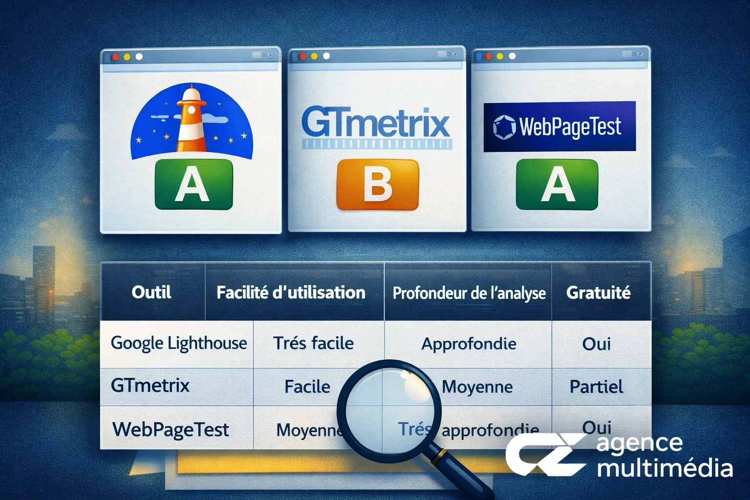 Comparaison des outils d'analyse de performance web