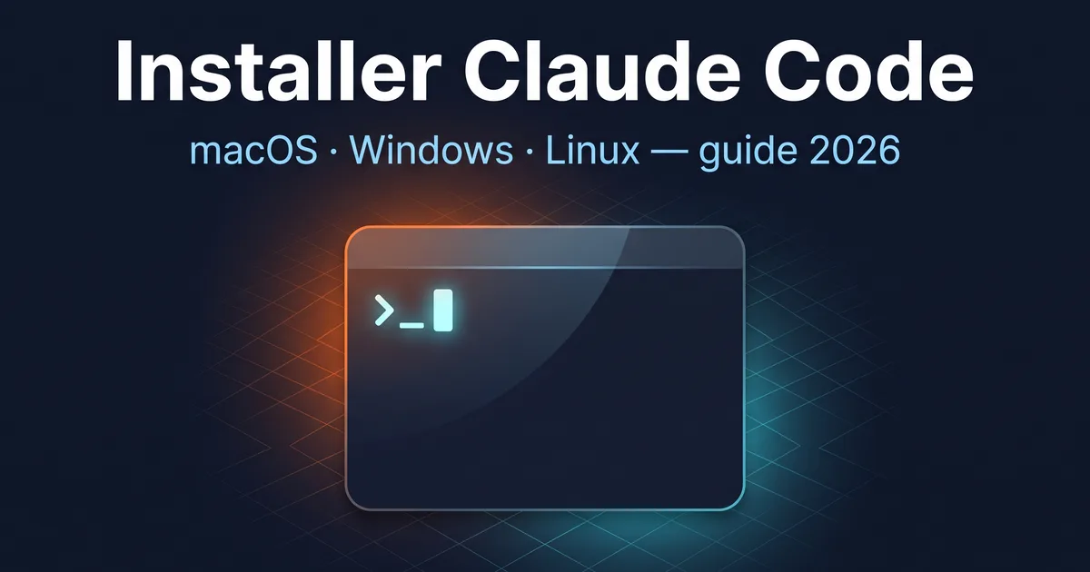 Image de l'article Installer Claude Code en 2026 : le guide complet
