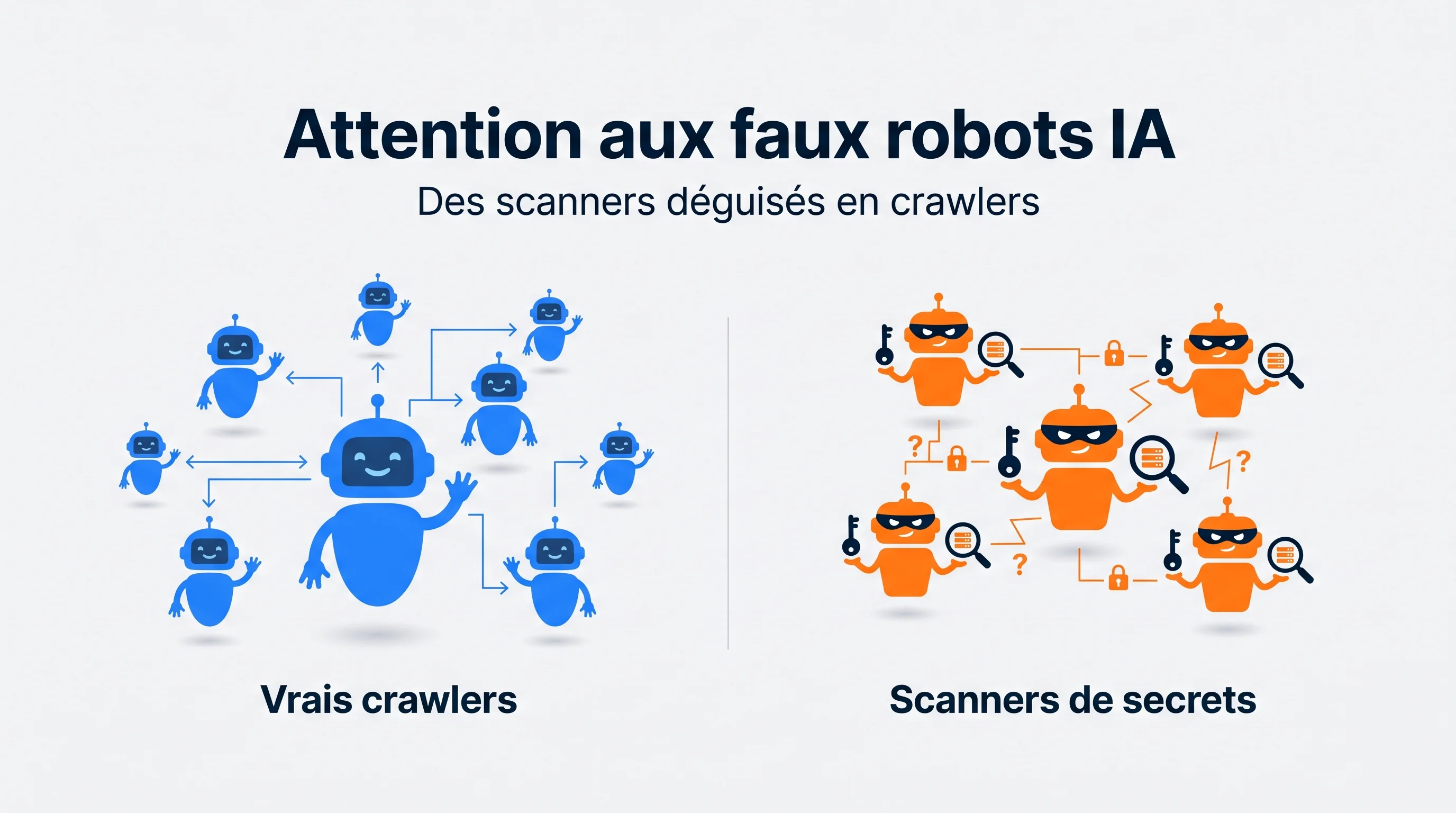 Une part des crawlers IA sont de faux robots : des scanners de secrets déguisés en crawlers d'IA