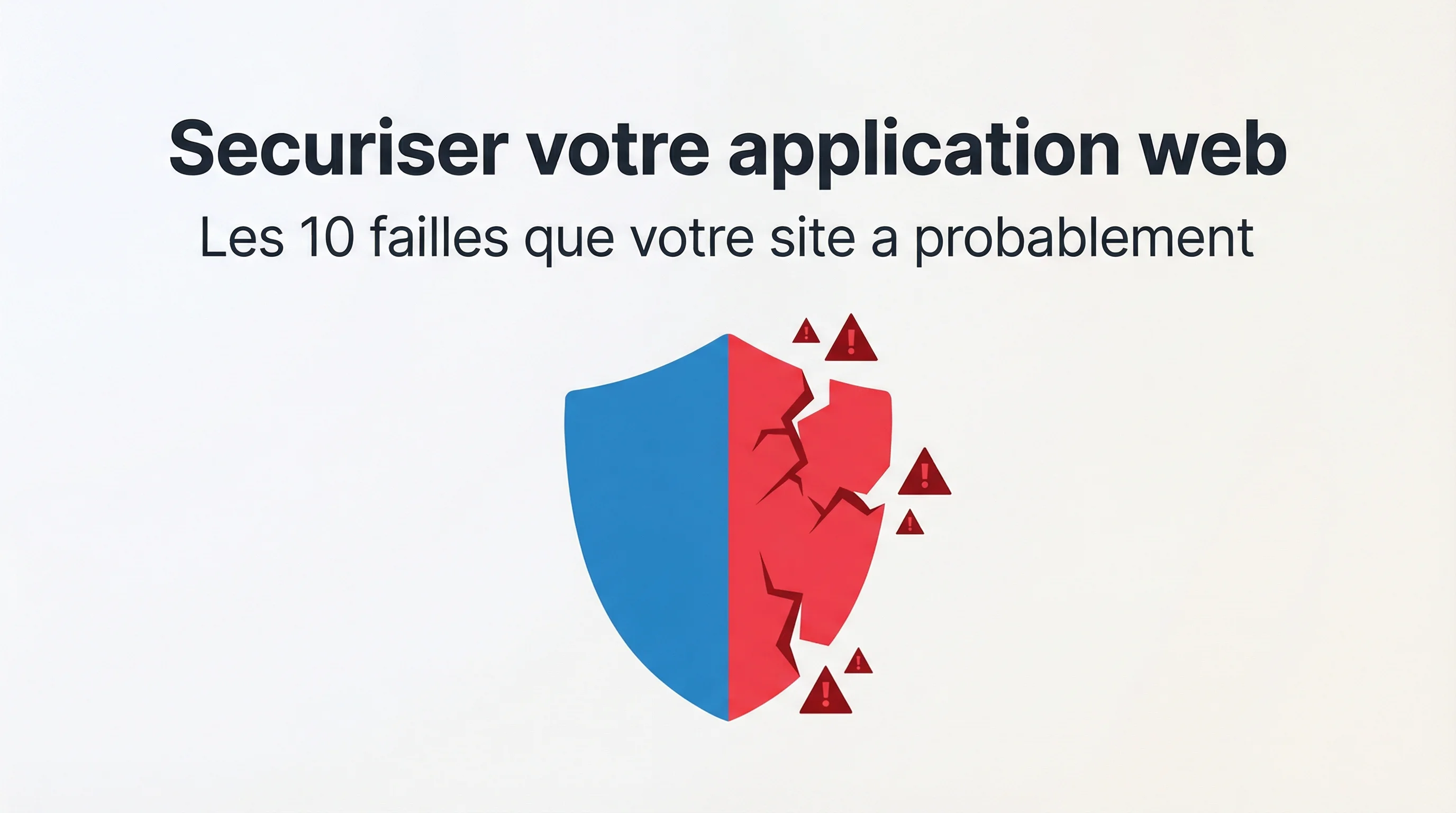 Sécuriser une application web : 10 failles que ton site a probablement