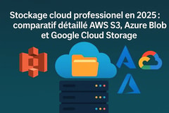 Stockage cloud professionnel en 2025 : comparatif détaillé AWS S3, Azure Blob et Google Cloud Storage