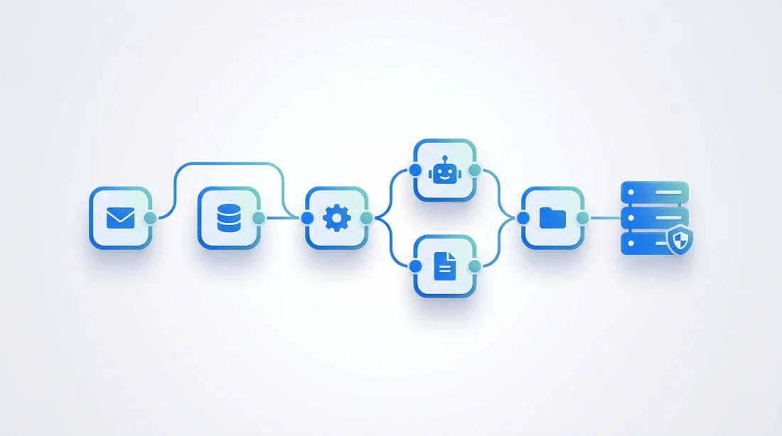 Workflow n8n self-hosted RGPD — automatisation et agents IA par CZ Multimedia à Lyon
