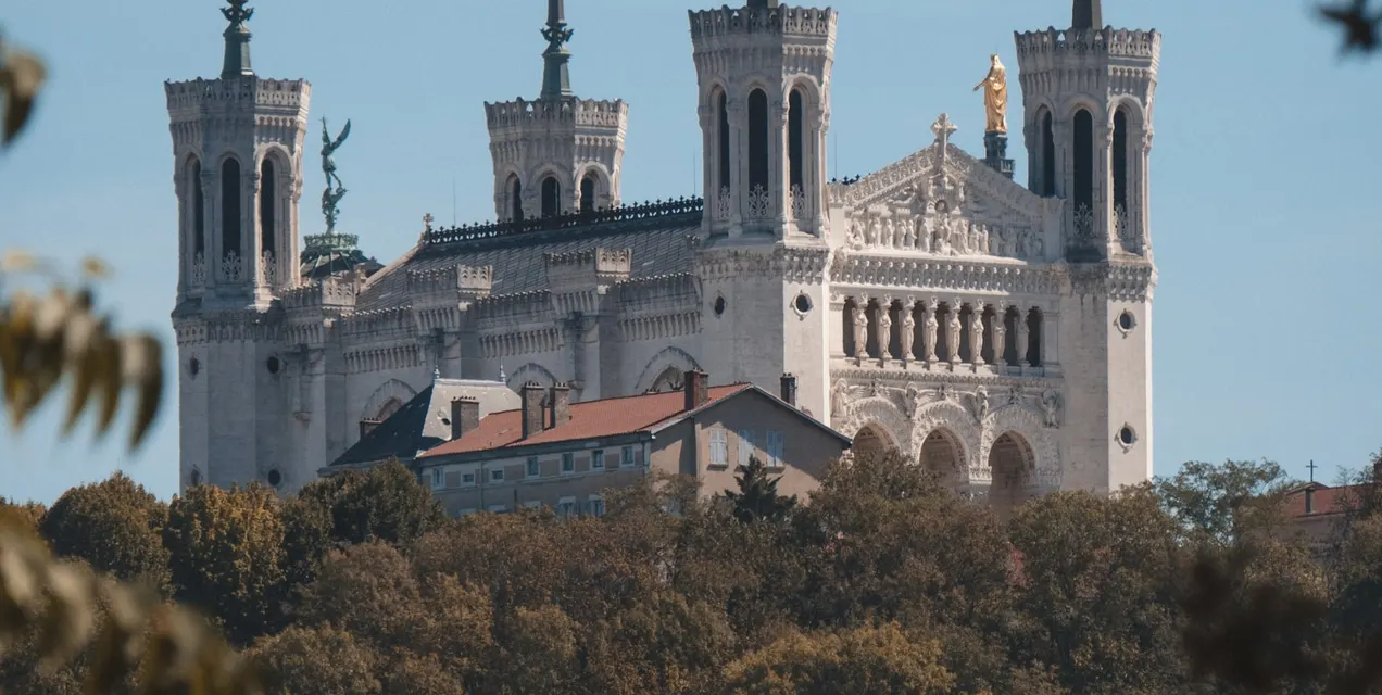 Basilique Notre-Dame de Fourvière, sur les hauteurs de Lyon